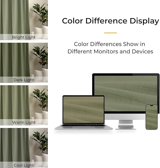 INOVADAY 100% Blackout Curtains for Bedroom, Black Out Curtains 96 Inch Long, Polyester Blackout Drapes, Thermal Insulated Room Darkening for Living Room, 2 Panels - Light Sage Green, W50xL96