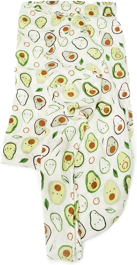 Loulou Lollipop Soft Baby Swaddle Blanket Muslin Wrap Receiving Blanket for Newborn to Toddler Girl and Boy, Large 47” by 47” - Avocado…