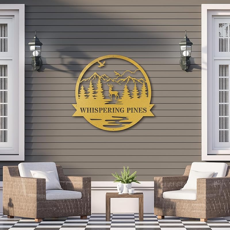 Custom Metal Signs Metal Name Sign Metal Wall Art Split Letter Monogram Wall Decor Metal Wall Art Last Name Sign Family Name Sign Personalized Wedding Gift Fire Pit Sign Outdoor Decor Cabin Sign