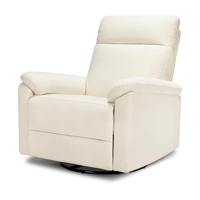 DaVinci Suzy Glider Recliner Nursery Chair - Versatile Glider Rocking Chair for Nursery and Living Room - GREENGUARD Gold, FSC & Certi-PUR US Certified - 360° Swivel Rocker Recliner - Vanilla