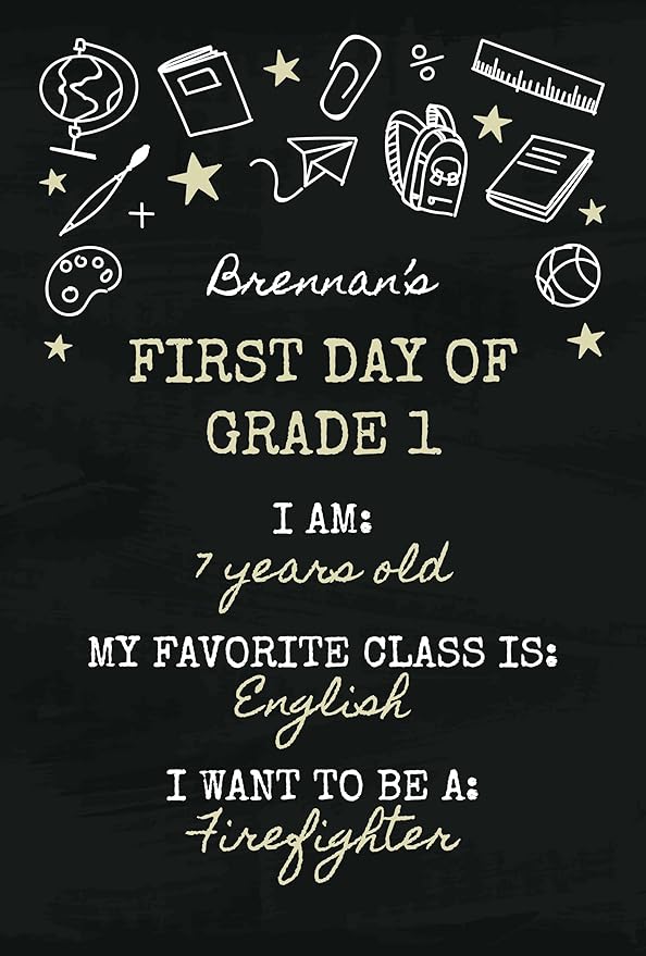 STAPLES - Personalized Semi-Gloss Poster - 16W" x 20L" Custom Print - Ideal for Home or Office Décor (School Chalkboard)
