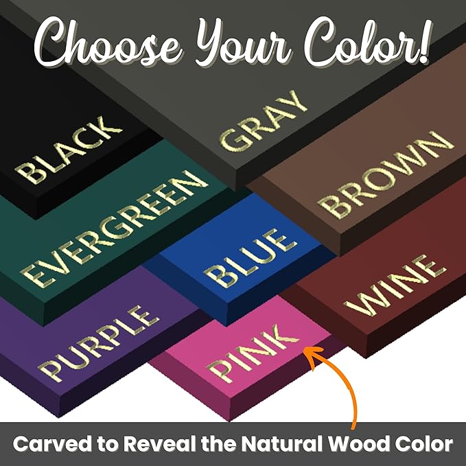 Personalized Nursery Name Sign, Choice of Size, Colors and Fonts | Personalized Custom Wood Name Sign, Baby Name Sign, Nursery Wall Decor, Toddler Room Wall Decoration | True Stock Studios.