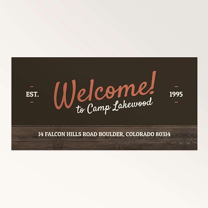 Staples Custom Scrim Vinyl Banner - 72W" x 36L" Quote Banner with 4 Grommets - Durable Outdoor Sign for Events, Promotions, and Business Advertising (Wood)