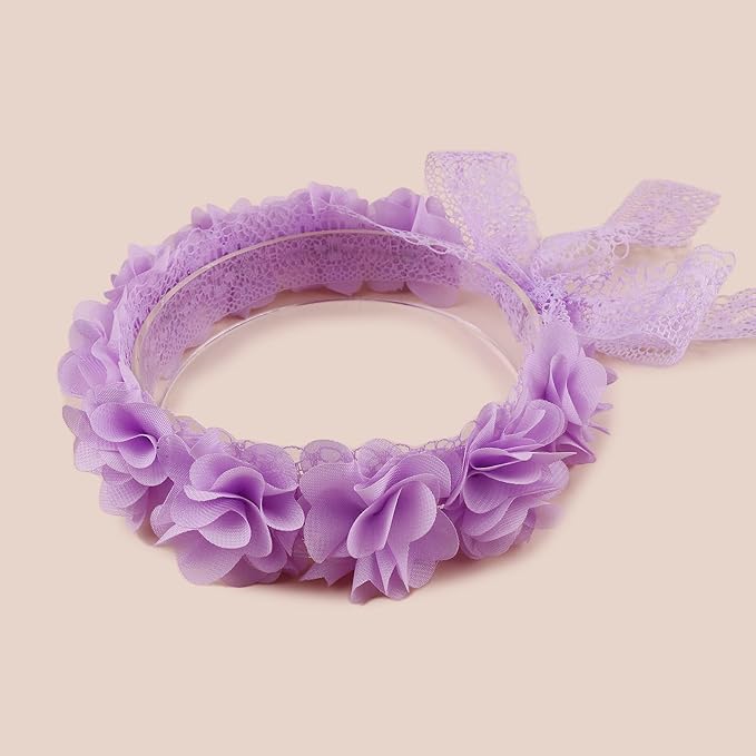 New Model Children Girl Lace Headbands Lace Flower Hairbands 2pcs Hair Accessories Gift for Children (lace-11)