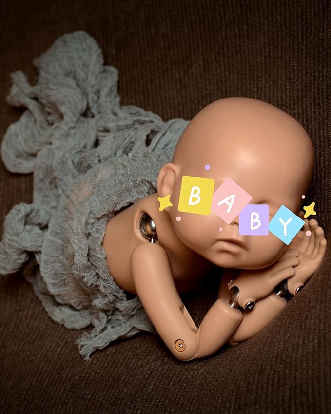 Travel Size Newborn Photography Beanbag 32in| Bean Filling Not Included | Professional Faux Leather Poser | Baby Photo Prop & Pose Pillow Shapable - Newborn Photography Props