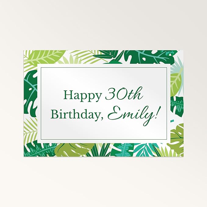 STAPLES - Personalized Semi-Gloss Poster - 18W" x 12L" Custom Print - Ideal for Home or Office Décor (Palms)