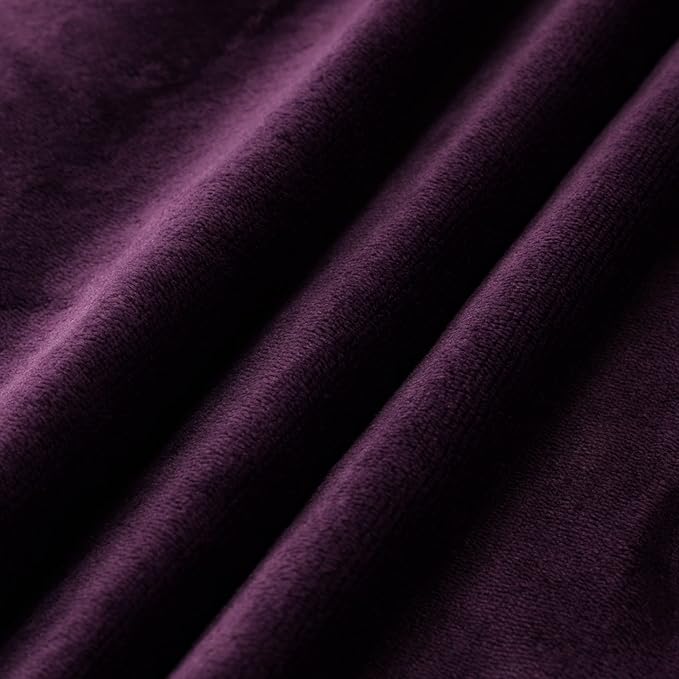 NANPIPER King Size Sherpa Blanket, Soft Fleece Throw for Bed, Reversible Thick Fuzzy Blanket for Winter (Purple, 90x108 inches)