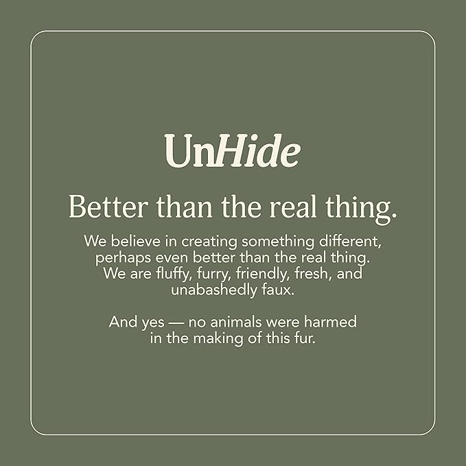 UnHide Lil’ Marsh - Faux Fur Blanket - Durable, Lightweight, Extra Soft Blanket - Machine Washable - Add a Layer of Softness to Any Bed, Couch, or Reading Chair - Greige, X-Small (34” x 44”)