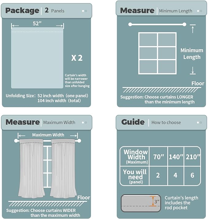 BGment Kids Blackout Curtains for Bedroom, Rod Pocket Room Darkening Curtains Decoration Thermal Insulation Window Drapes for Nursery, Children Room, 2 Panels, Each 52 x 45 Inch, Pink