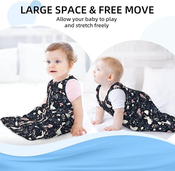 Baby Sleep Sack Sleeveless Sleeping Bag Wearable Blanket Soft Breathable Toddler Sleep Bag Colorful Dinosaur