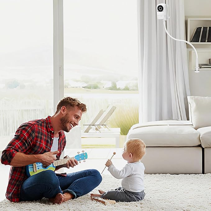 Upgraded Stronger Baby Monitor Mount for VTech New VM901, VM928HD, VM919HD, VM5463 Cameras, 31.5” Flexible Holder Stand for Crib, Shelves, or Furniture - No Tools or Wall Damage