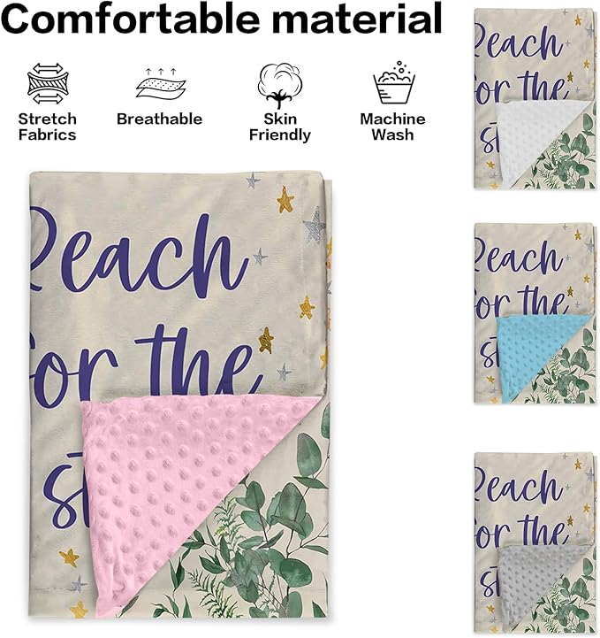 Personalized Baby Blankets for Girls, Custom Name Purple Owl Baby Blanket, Soft Receiving Blanket for Newborns and Toddlers, Ideal for Baby Showers and Nursery Decor