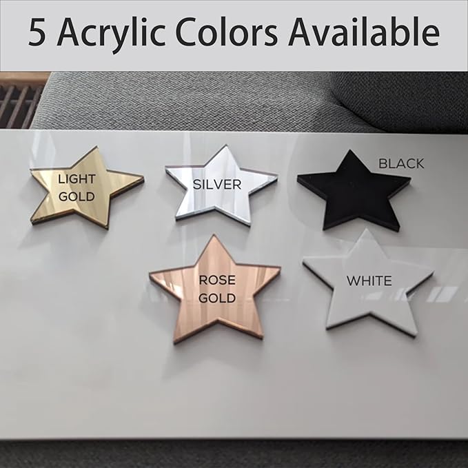 Custom 3D Mirror Acrylic Logo Sign for Business Salon or Office Wall 12-100 inch Option
