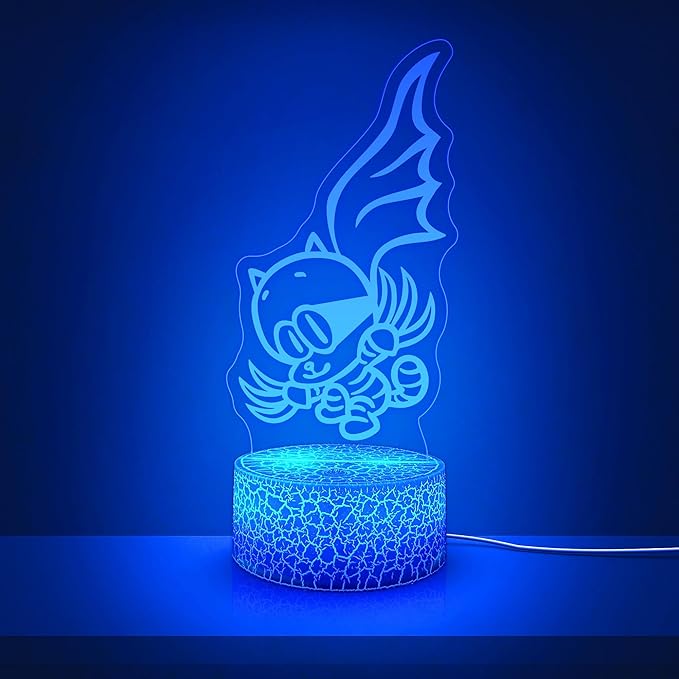 Officially Licensed Dog Man Night Light - Cat Kid LED Glow Light with Removable 7 Colors Base, Kids Bedroom Decor Bedside Lamp, Night Light for Kids, Christmas Birthday Gifts for Boys & Girls