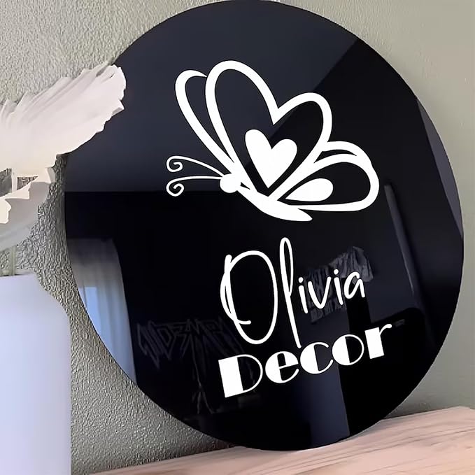 Custom Acrylic Business Sign Acrylic Wall Sign Logo Personalized Wall Decor for Beauty Salon Hanging Office Coffee Shop Signage