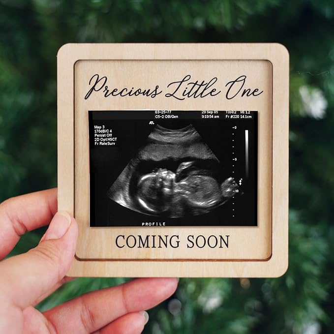 Pregnancy Announcement For Grandma, Grandparents - Ultrasound Picture Frame Surprise Box - Baby Announcement Sign - Baby Coming Soon Announcement - Pregnancy Reveal to Husband, Friends, Auntie, Uncle