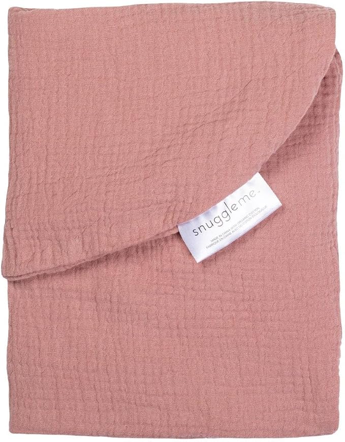 snuggle me Baby Lounger Muslin Curve Cover - Organic Cotton Fabric - Gumdrop