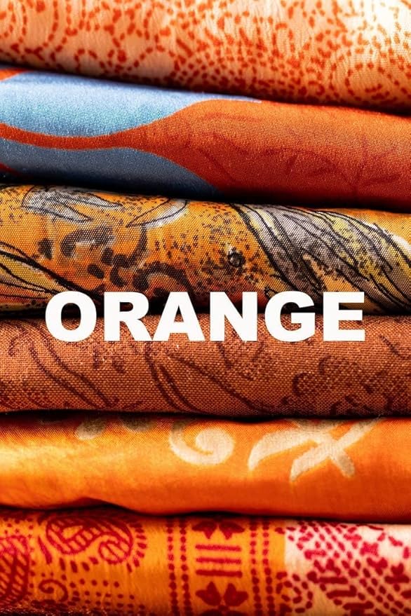 YILLE Sari Colorful Curtains Light-Filtering – Boho Curtains, Bed Canopy Panel, Tapestry or Window Treatment Beige Color - 1 Piece (84 X 43 Inches) (Orange)