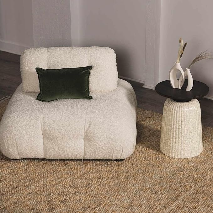 BoutiqueRugs Ionut Modern Jute Neutral Color Extra Large Area Rug - Bohemian Sea Grass Natural Fiber Geometric Carpet for Living Room - Rattan - Brown, Beige, Cream - 10' x 14'