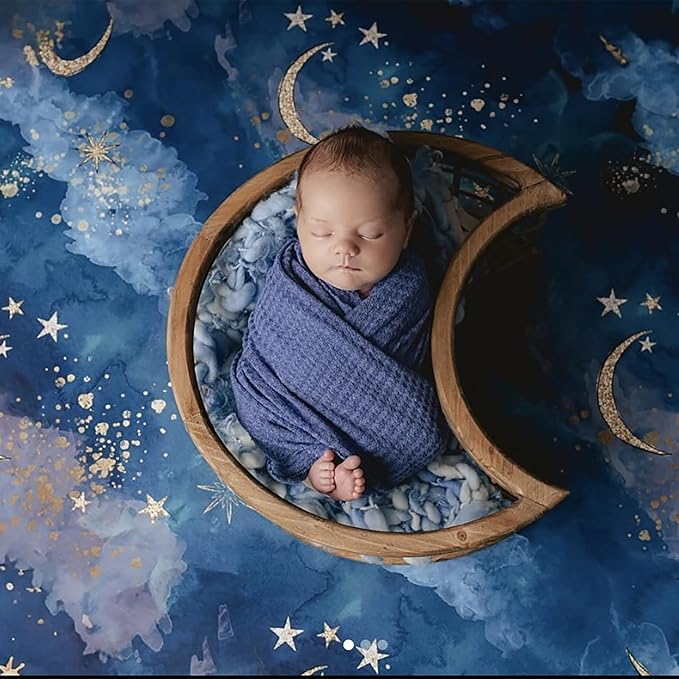 Newborn Photography Props for Baby Boys and Girls Newborn Wraps for Infant Baby Photoshoot Waffle Texture Knit Blanket