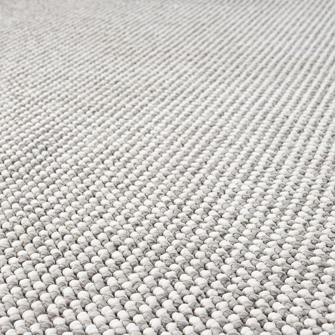 LUXE WEAVERS Solid Machine Woven Stone 6x9 Area Rug, Indoor Stain-Resistant Carpet