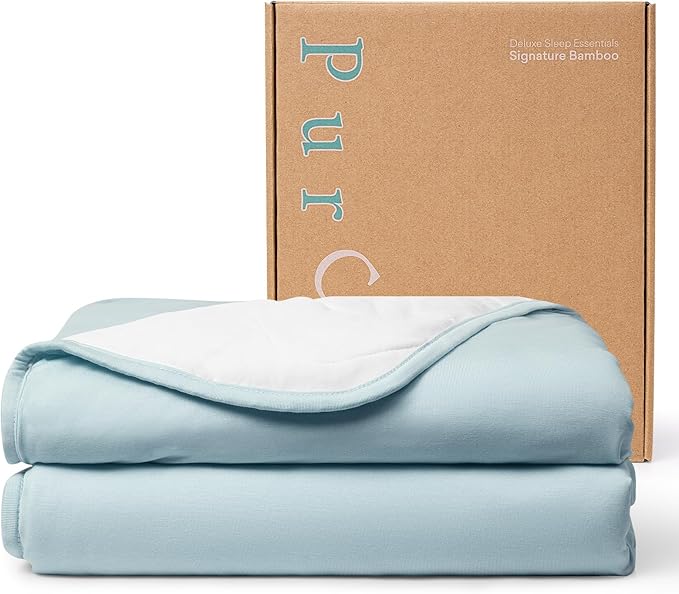 PurComfy Supersoft Toddler Comforter, Premium Bamboo Viscose Crib Blanket, Breathable 1.0 Tog Crib Quilt for All Seasons 39"×55"