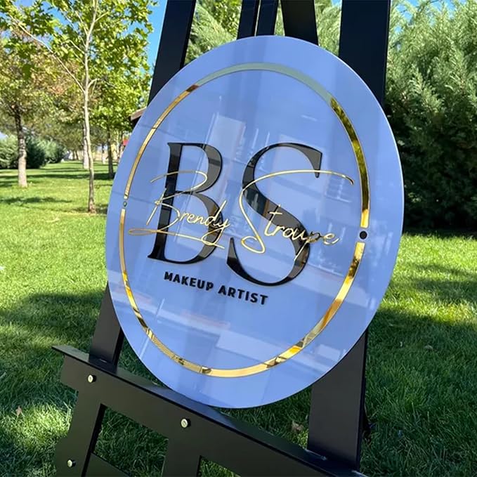 Custom Acrylic Business Sign Acrylic Wall Sign Logo Personalized Wall Decor for Beauty Salon Hanging Office Coffee Shop Signage