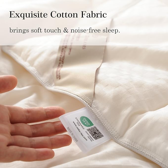 CUDDLE DREAMS Wool Comforter Duvet Insert, 100% Australian Wool Filling with Soft Noiseless Cotton Shell, Natural Warmth (Lightweight for Summer, Twin)