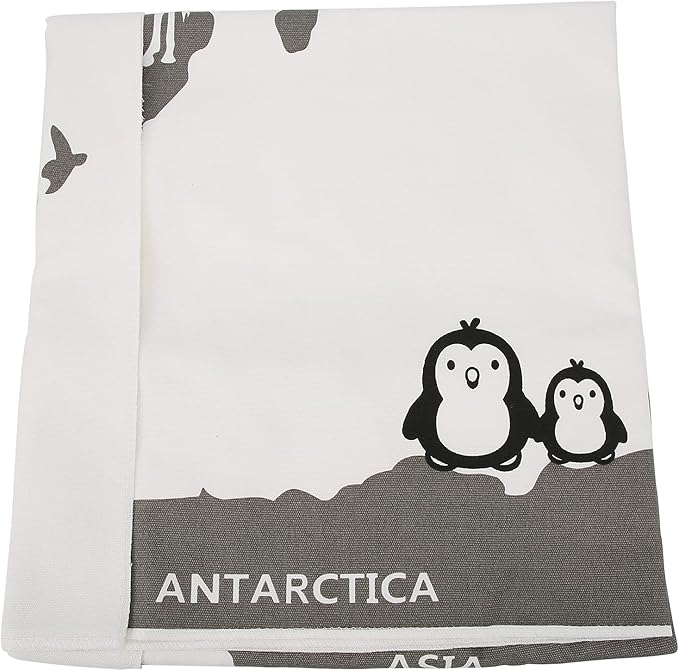 World Map Pat Play Mat, Soft Mat, L Foldable Play with Non Slip Bottom, Eonal Floor for Inf Toddlers, Home Nursery r