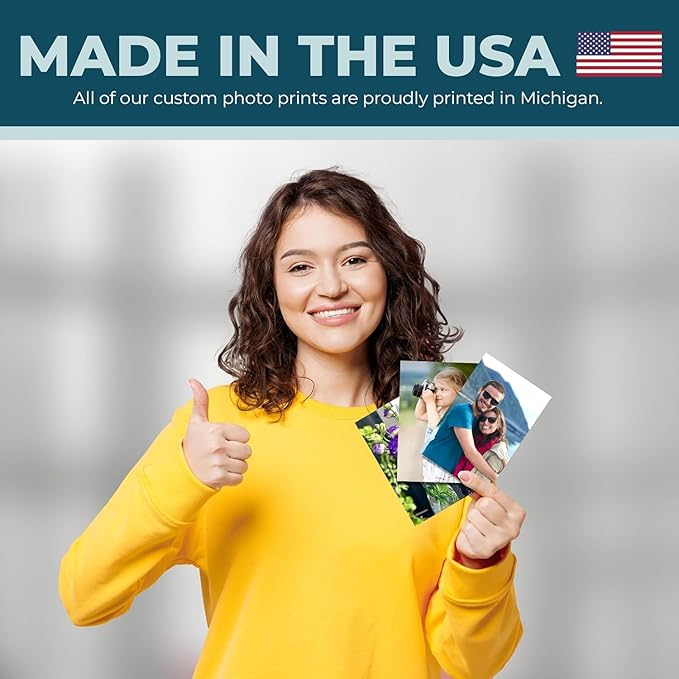 CLYLIFE Custom Photo Prints - Glossy Finish - Set of 6, 12, or 21 - Standard Size - UNFRAMED - Gift Wrapping - Same Day Pick Up - Personalized Gift Idea(5 * 7 inch,6 Pcs)
