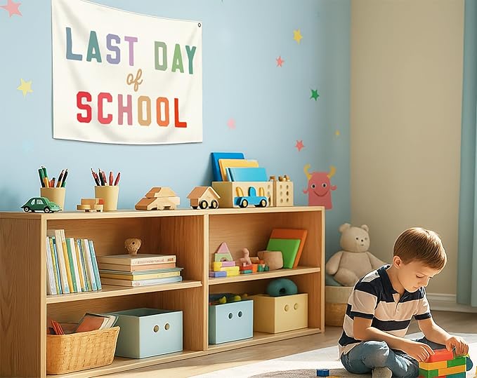 Classroom Boho Rectangular Banner Flag Wall Decor Gift for Boy Girl Kids Teen,Classrooms Nursery Homeschool Playroom Reading Room Bedroom Decor-in This classroom-Birthday Christmas Gift