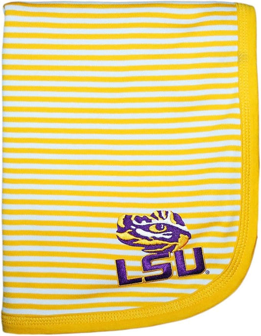 Creative Knitwear LSU Tigers Baby Blanket