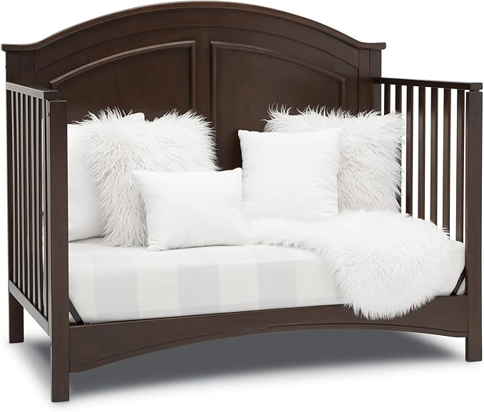 Delta Children Perry 6-in-1 Convertible Crib - Greenguard Gold Certified, Walnut Espresso
