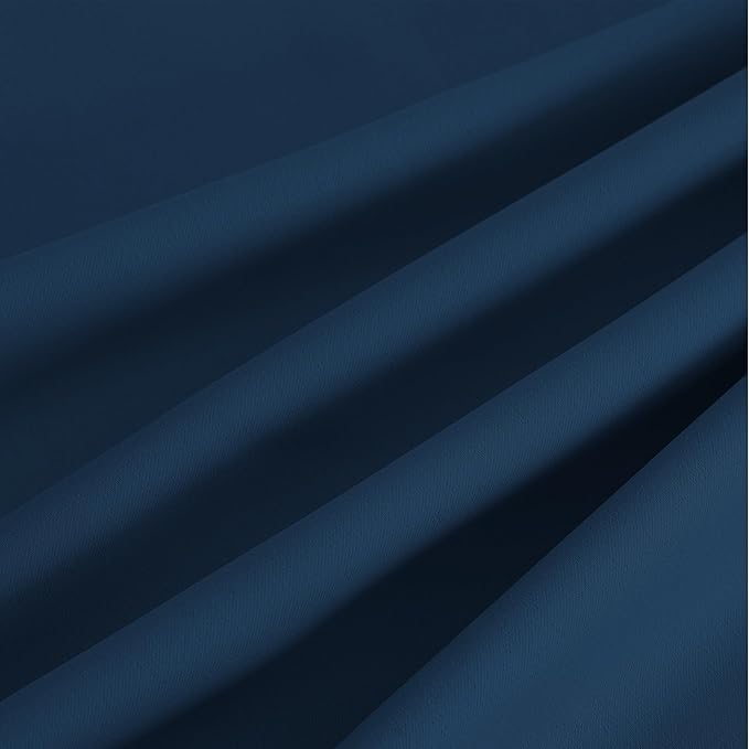 NICETOWN Morrocan Blue Room Darkening Curtains 96 Inches Long 2 Panels for Living Room, Bedroom, Nursery Summer Thermal Insulated Blackout Drapes Grommet Noise Reducing Window Curtains, W40