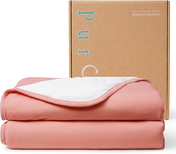 PurComfy Supersoft Toddler Comforter, Premium Bamboo Viscose Crib Blanket, Breathable 1.0 Tog Crib Quilt for All Seasons 39"×55"