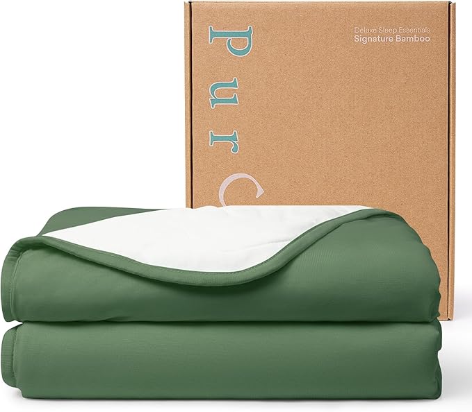 PurComfy Supersoft Toddler Comforter, Premium Bamboo Viscose Crib Blanket, Breathable 1.0 Tog Crib Quilt for All Seasons 39"×55"
