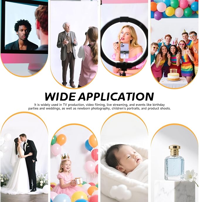 YSKE-Y2 Heavy Duty Photo Backdrop, 10x8ft White Seamless Fabric Background Photography Backdrop Curtain Screen for Photoshoot Video Studio Party