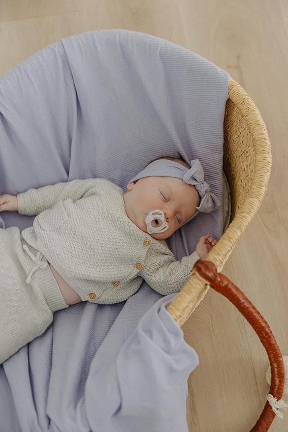 Copper Pearl Baby Swaddle Blanket - Premium Knit Baby Blanket, Large Soft Stretchy Receiving Blankets for Baby Boy and Girl, Swaddles for Newborn, Infant, and Toddler (Periwinkle)