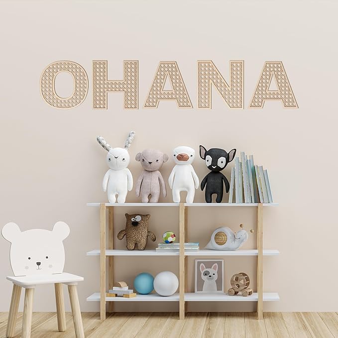 Large Boho Wooden Rattan Letters 12 inch for Nursery Decor Wood Letter Z Wall Decors for Baby Girl Boy Bedroom Home Rustic Name Sign Birthday Wedding Decorative Letters