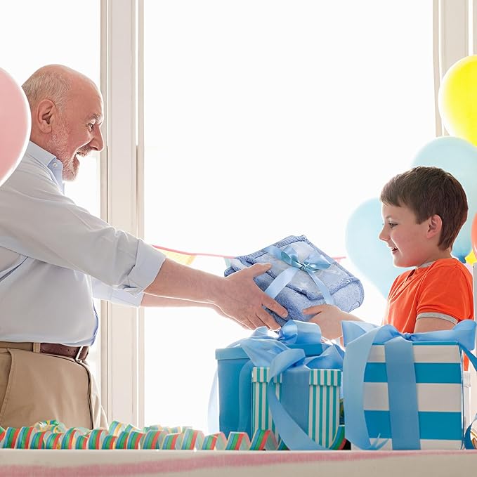 inhand Blue Glow in The Dark Blanket Space Toys Birthday Gifts for Boys Cute Kids Blanket and Funny Space Planet Moon Galaxy Room Decor for Age1 2 3 4 5 6 7 8 9 10 Year Old (30''x40''Blue)