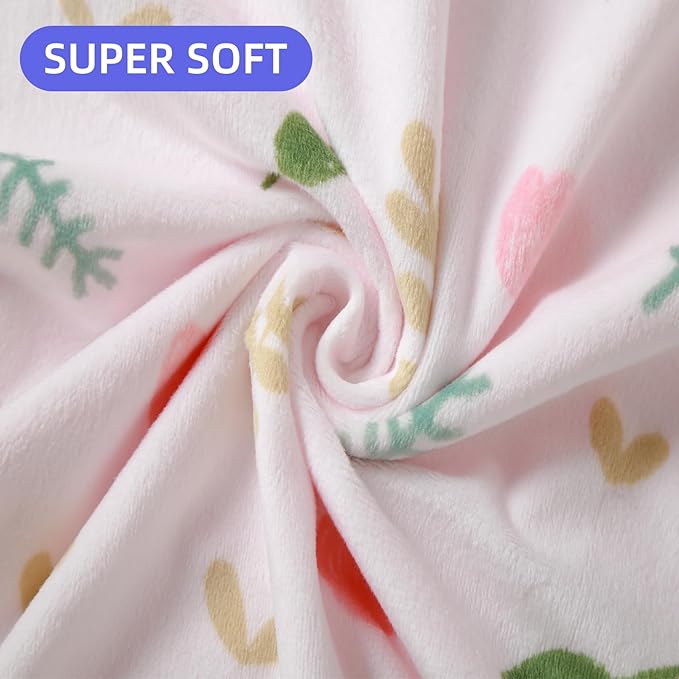 iEvolve Baby Nursery Bed Blankets Ultra Soft Double Layer Mini Blanket Minky Blanket Receiving Blankets Shower Gifts(Mermaid,30 * 47in)