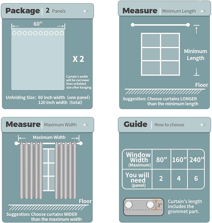 BGment White Blackout Curtains for Bedroom 84 Inch Long, Extra Wide Thermal Insulated Full Light Blocking Room Darkening Soundproof Privacy Grommet Window Curtains, 2 Panels, Each Panel 60 Inch Wide