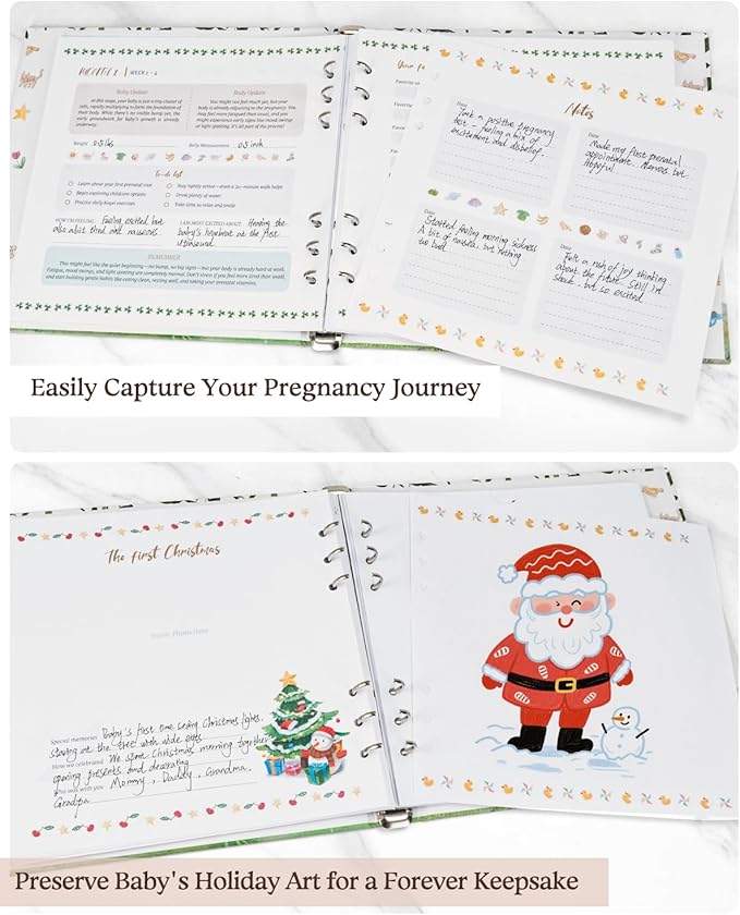 Baby Memory Book for Boy or Girl - Hardcover Keepsake Journal to Record Milestones & Photos from Pregnancy to Fifth Birthday | Perfect Present for New Parents | Gender Neutral Nursery Design