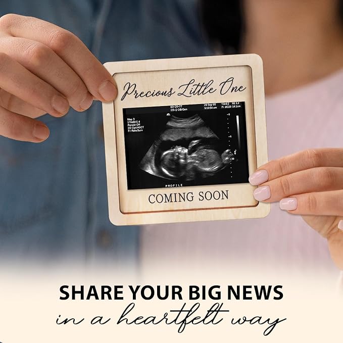 Pregnancy Announcement For Grandma, Grandparents - Ultrasound Picture Frame Surprise Box - Baby Announcement Sign - Baby Coming Soon Announcement - Pregnancy Reveal to Husband, Friends, Auntie, Uncle
