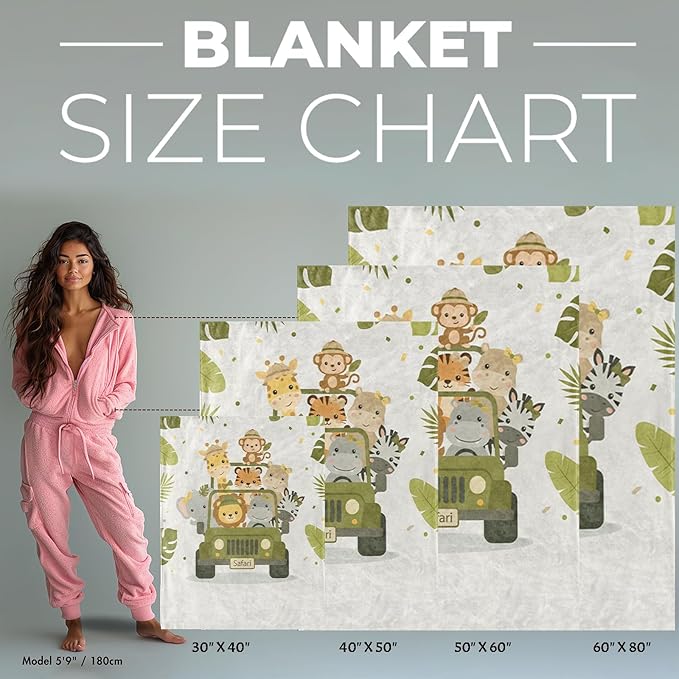 Personalized Baby Blanket for Girls, Custom Floral Baby Blanket with Name, Soft & Fuzzy Newborn Receiving Blankets for Toddler, Customized Baby Gifts for Birthday Baby Shower