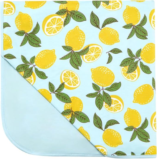 Premium Baby Blankets, Soft Viscose from Bamboo Blanket for Boys and Girls, Nursery Crib Bedding Quilt for Newborn and Toddler, Cooling for Hot Sleepers, 50'' x 50'' Lemons