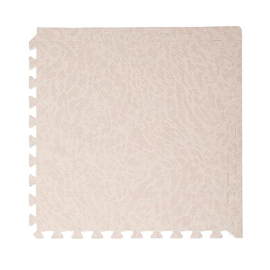 Toddlekind Playmat - Premium Foam Playmat, 4 x 6 feet, 6 Tile Extra Thick Foam Floor Puzzle Mat for Babies/Toddlers Stylish, Non-Toxic, Odorless. Perfect for Tummy Time & Play. 0m+ (Cream/Off White)