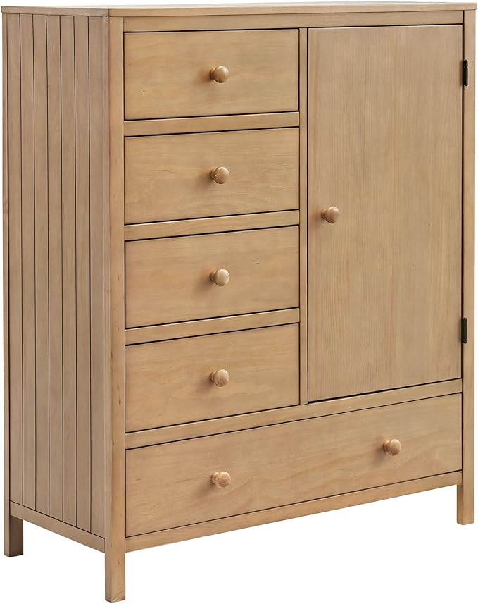 Soho Baby Everlee Chifferobe, Honey Wood