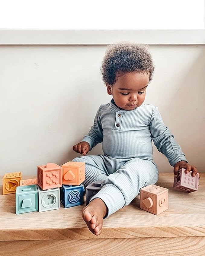 Newborn Baby Boy Girl Clothes Ribbed Knitted Cotton Long Sleeve Romper Long Pants Solid Color Fall Winter Outfits