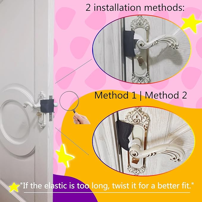 Door Silencer Padded Latch Cover, Quiet Door Closer Cushion to Reduce Slamming Noise for Baby, Nursery, Cloth Door Slam Silencer to Prevent Slamming (3 Pack, Dark Gray, 4.1 * 3.1 inches)